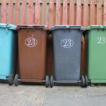 règles pour les poubelles sur le trottoir