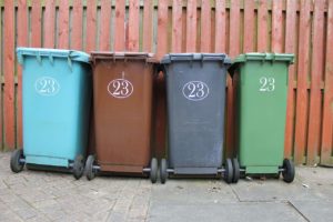 règles pour les poubelles sur le trottoir