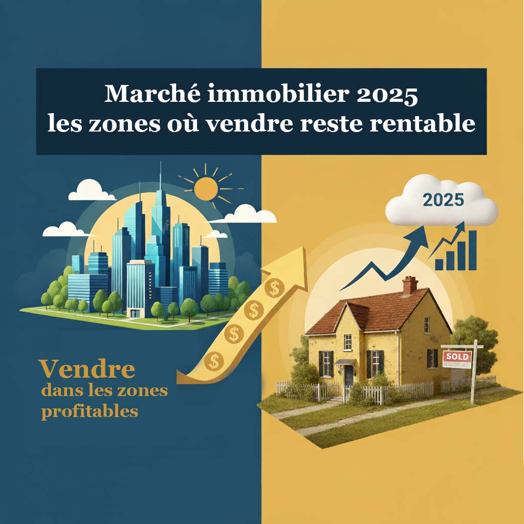 Marché immobilier 2025 : les zones où vendre reste rentable