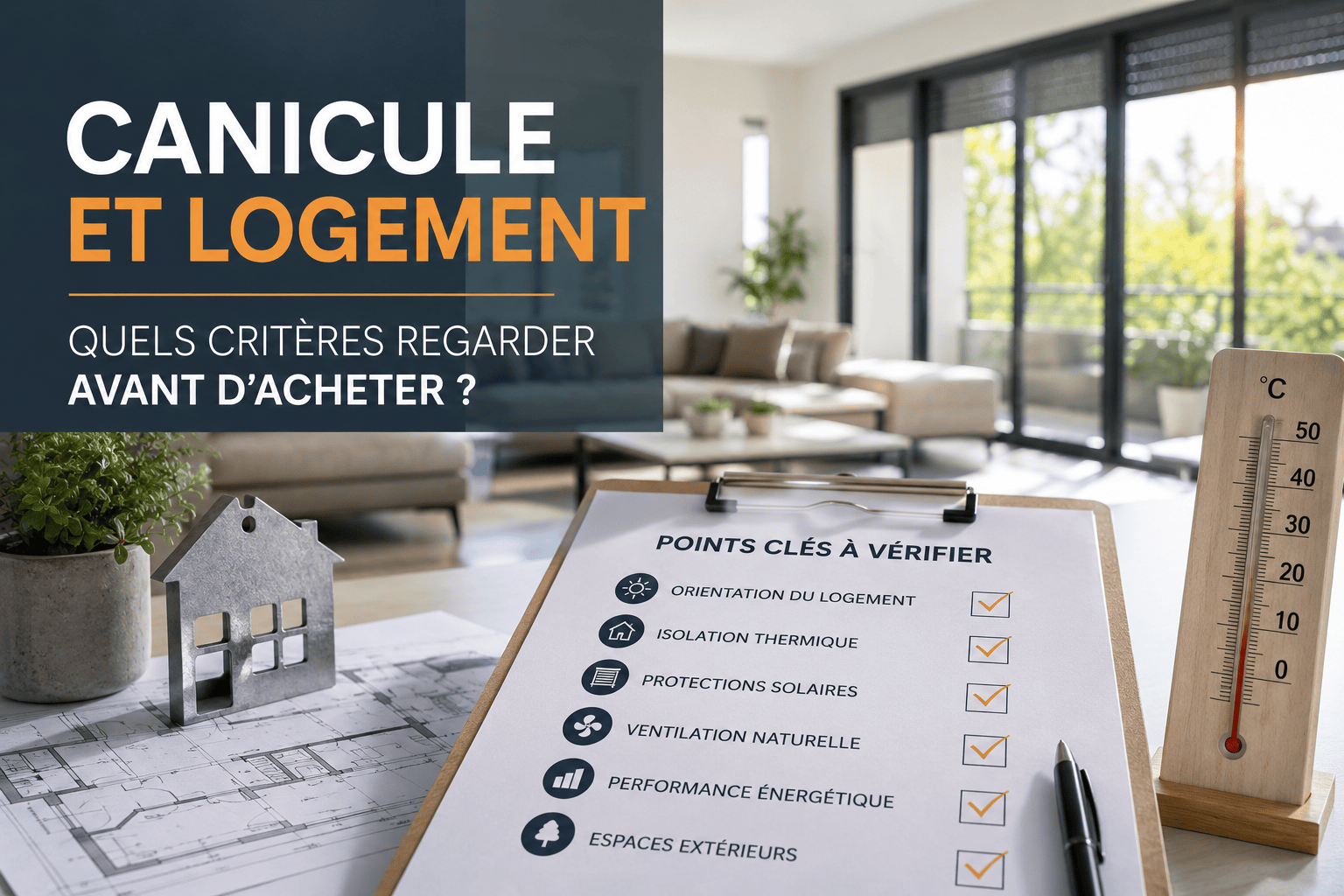 Canicule et logement quels critères regarder avant d’acheter