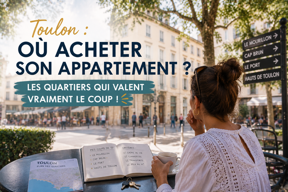 Acheter un appartement à Toulon dans un quartier résidentiel proche de la mer