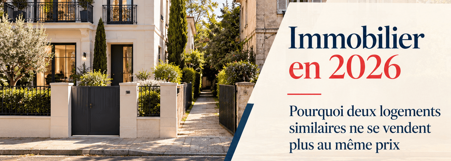 Immobilier en 2026 – Pourquoi deux logements similaires ne se vendent plus au même prix